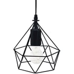 Suspension filaire Ida métal noir D19cm Atmosphera Créateur D'intérieur