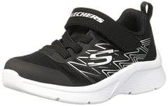 Skechers Garçon Microspec Texlor Sneaker, Noir, 33 EU