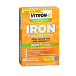 Vitron-C High Potency + Iron Supplement Vitamin C 60 Coated Tablets By Vitron-C