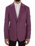 Dolce & Gabbana Veste Blazer Violet Cachemire Slim Fit IT44/US34 / XS