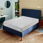 Degrees home - Teide - Protège Matelas - Protège Matelas 180 cm - Protège Matelas avec Fermeture Éclair - Protège Matelas Anti-acariens - Lit 180 cm - Gris