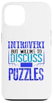 Coque pour iPhone 13 Puzzle Lover Introverti discutera des puzzles Fun Puzzler