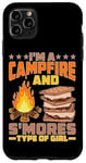 Coque pour iPhone 11 Pro Max I'm A Campfire And S'mores Type Of Girl Campsite Fun