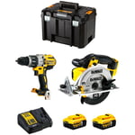 Kit DWK214 (DCD996 DCS391 2 x 5,0 Ah DCB115 tstak vi) - Dewalt