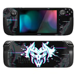 PlayVital Kit d'Autocollants de Protection pour Steam Deck OLED & LCD Console,Stickers Skin Vinyl pour Steam Deck LCD Console-Démons Glitch