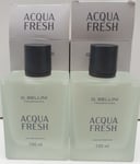 G.Bellini Acqua Fresh EDP 100ml x2 Eau de Parfum Men Lidl Fragrances Boxed Gift