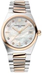 Frederique Constant FC-240MPWD2NH22B Highlife Hvid/Rosaguldtonet stål Ø31 mm