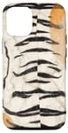 Coque pour iPhone 12/12 Pro Motif de la faune sauvage en marbre imprimé tigre