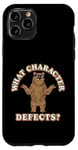 Coque pour iPhone 11 Pro Quels défauts de personnage ? Funny Recovery AA NA Sober Humour