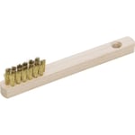 GEDORE Brosse à bougies, Pour bougies, Fils en laiton de 15 mm, Avec manche en bois, Brosse métallique, Longueur 280 mm, 647