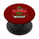 The Shopping Elf Christmas Elf Lover Family Matching Team PopSockets Adhesive PopGrip