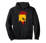 Spartan warrior Spanish flag. Design Spain Vintage Pullover Hoodie