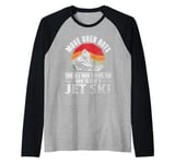 Mens Move Over Boys This old man shows you how to ride a jet ski Raglan Baseball Tee