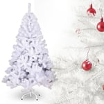 EINFEBEN Sapin de Noël, Arbre de Noël Artificiel Matériel PVC avec Support , Décorations de Noël,180cm 650 Pointes Blanc - Blanc