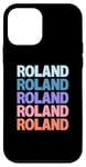 Coque pour iPhone 12 mini Funny Modern Repeated Text Design Roland