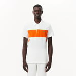 Lacoste Polo Original L.12.12 color-block Taille 3XL Blanc/orange