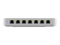 Ubiquiti Unifi Switch Ultra 210W - Switch - Administrerad - 7 X 10/100/1000 (Poe+) + 1 X 10/100/1000 (Poe++) - Skrivbordsmodell, Väggmonterbar - Poe++ (202 W) - Ac