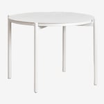 Table De Jardin Ronde En Aluminium (Ø109 Cm) Elton Blanc Gardenia