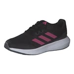 adidas RunFalcon 3 Lace Shoes Sneaker, Core Black/Pulse Magenta/Grey Six, 28.5 EU