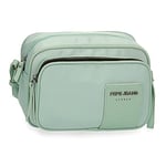 Pepe Jeans Mia Sac de Messager pour Femme, Turquoise, 25 x 35 x 13 cm, Turquoise, 25x35x13 cms, Sac à Dos