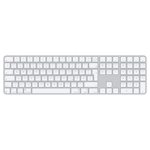 Apple Magic Keyboard med Touch ID och numerisk del för Mac-modeller med Apple Silicon – tyskt – vita tangenter