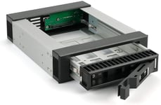 Bp-T3525 Sas I,Ii + Sata I,Ii,Iii Rack Amovible Pour Disque Dur 3,5""/2,5""Dans Une Baie 5,25""Boîtier En Aluminium Noir