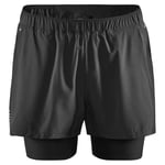 Craft ADV Essence 2-in-1 Stretch Shorts Herre Black, L