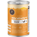 Monster Pet Food Dog Adult Single Duck Burk 400g x 6st