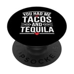 Tacos And Tequila Lover Gift Funny Cinco De Mayo Fiesta PopSockets Adhesive PopGrip