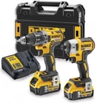 Työkalusarja DeWalt DCK268P2T (DCD791 + DCF887); 18 V; 2x5,0 Ah akku