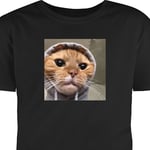 T-shirt för Vuxen | Klassisk Vuxen-T-shirt Katt Tröja svart XXL