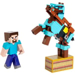 Minecraft Comic Maker STEVE AND ARMORED HORSE 3.25-inch Action Figure 2-Pack