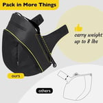Black Diaper Bag 2 In 1 Storage Case Portable Mommy Storage Bag  Doona Stroller
