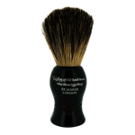 Taylor of Old Bond Street Barberkost Pure Badger - Ivory Black (9,5 cm)