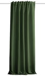 HOMEbasics ACUSTICO Rideau Acoustique uni avec Protection Contre Le Bruit, la Chaleur, Le Froid et Les Courants d'air + assombrissant | Olive | 245 x 135 cm