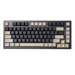 YUNZII YZ75 Clavier RGB Mécanique sans Fil, 75% BT5.0/2.4 G/USB-C Tri-Mode Clavier Gamer Mécanique NKRO, Hot-Swappable PBT Dye Sub, Clavier Mécanique pour Linux/Win/Mac(Black, Gateron G Pro Brown