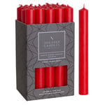 Shearer Dinner Candles Red 8 inch Unscented Dripless 8 Hour Burn Time 20 Pack