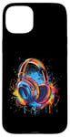 iPhone 15 Plus Headphones Music DJ Music Lover Splash EDM Music Headphones Case