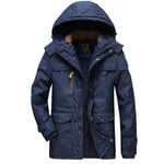 Parka Homme De Marque Plus De Velours À Capuche Detachable Doudoune Hommes Brodé Long Manteau Homme -Zs306821