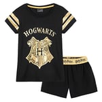 Harry Potter Pyjama Fille - Ensemble de Pyjama Short - Pyjama Court Fille 7-14 Ans (Noir, 9-10 Ans)