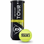 Tennisbollar Brilliance Dunlop 601326 Gul Svart (3 pcs)