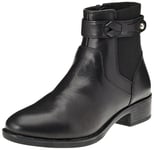 Geox Femme D Felicity Bottines à la Cheville, Noir, 42 EU