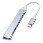 Hub USB C,Yalloover ArgentÃ© Hub USB C Multi USB 4 en 1,Portable Ultra Fin Hub pour MacBook Pro/Air,iMac,iPad,XPS,PC