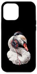 iPhone 12 Pro Max Swan Headphones Case