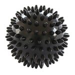 Yamkas Spikey Massage Ball 6cm • Spiky Deep Tissue Trigger Point Balls • Lacrosse Ball for Foot, Neck, Back, Plantar Fasciitis • Black