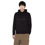 Armani Exchange Cotton Frenc Terry Utility Logo Drop Shoulder Pull à Capuche Sweat-Shirt, Noir, X-Large Homme