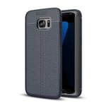 samsung Samsung Galaxy S7 Edge Leather Texture Case Navy