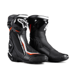 Alpinestars SMX Plus V2 MC-Stövlar Svart-Vit-Röd Fluo""