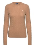 Cable-Knit Wool-Cashmere Sweater Tops Knitwear Jumpers Beige Polo Ralph Lauren