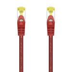 AISENS A146-0469 Câble réseau RJ45 LSZH Cat.7 600 MHz S/FTP PIMF AWG26, rouge, 0,5 m